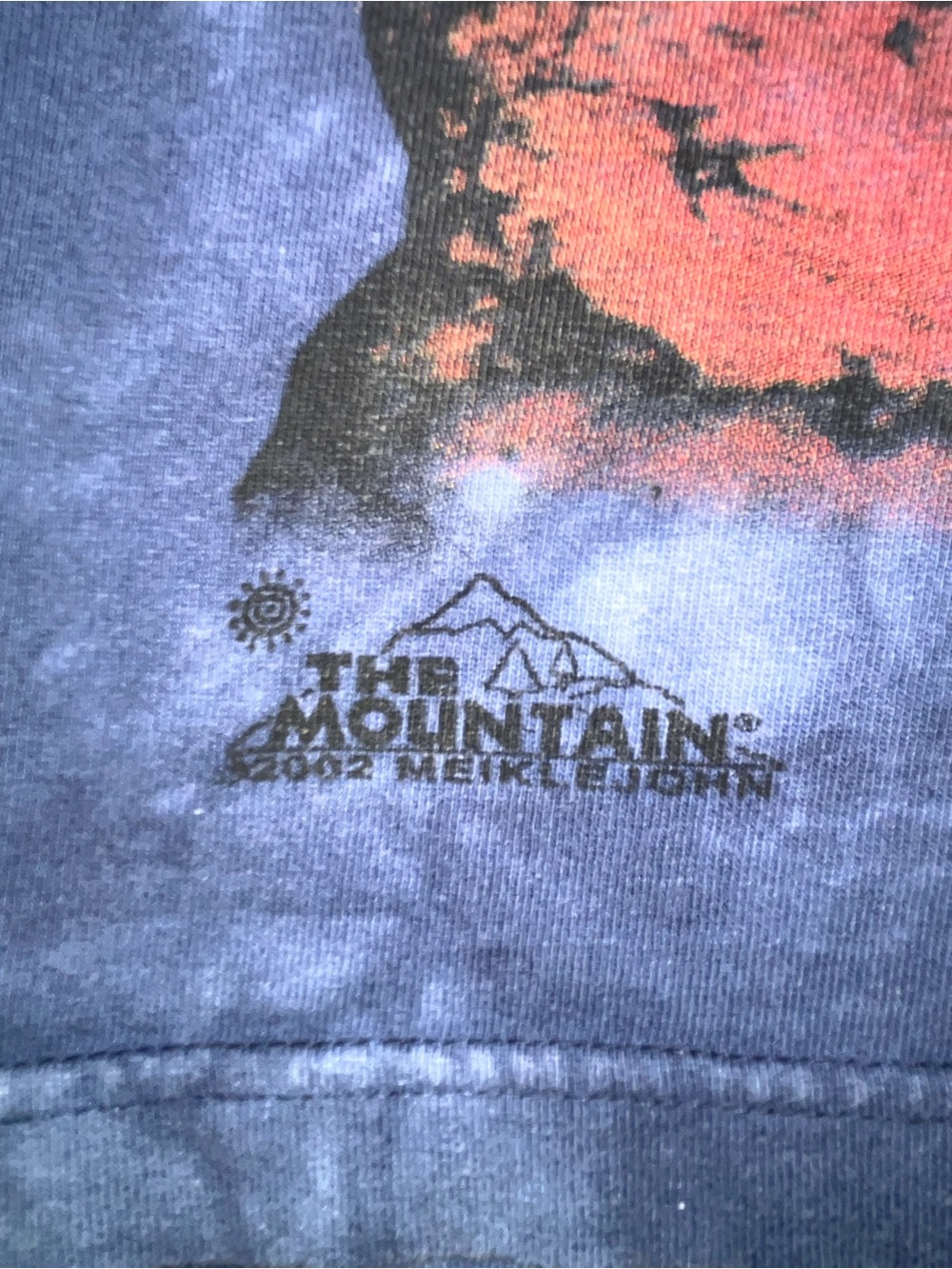 The Mountain VNTG MAJESTIC UNICORN San Antonio Blue Tie Dye Mens Size Med Exc 🌟 - Picture 4 of 6
